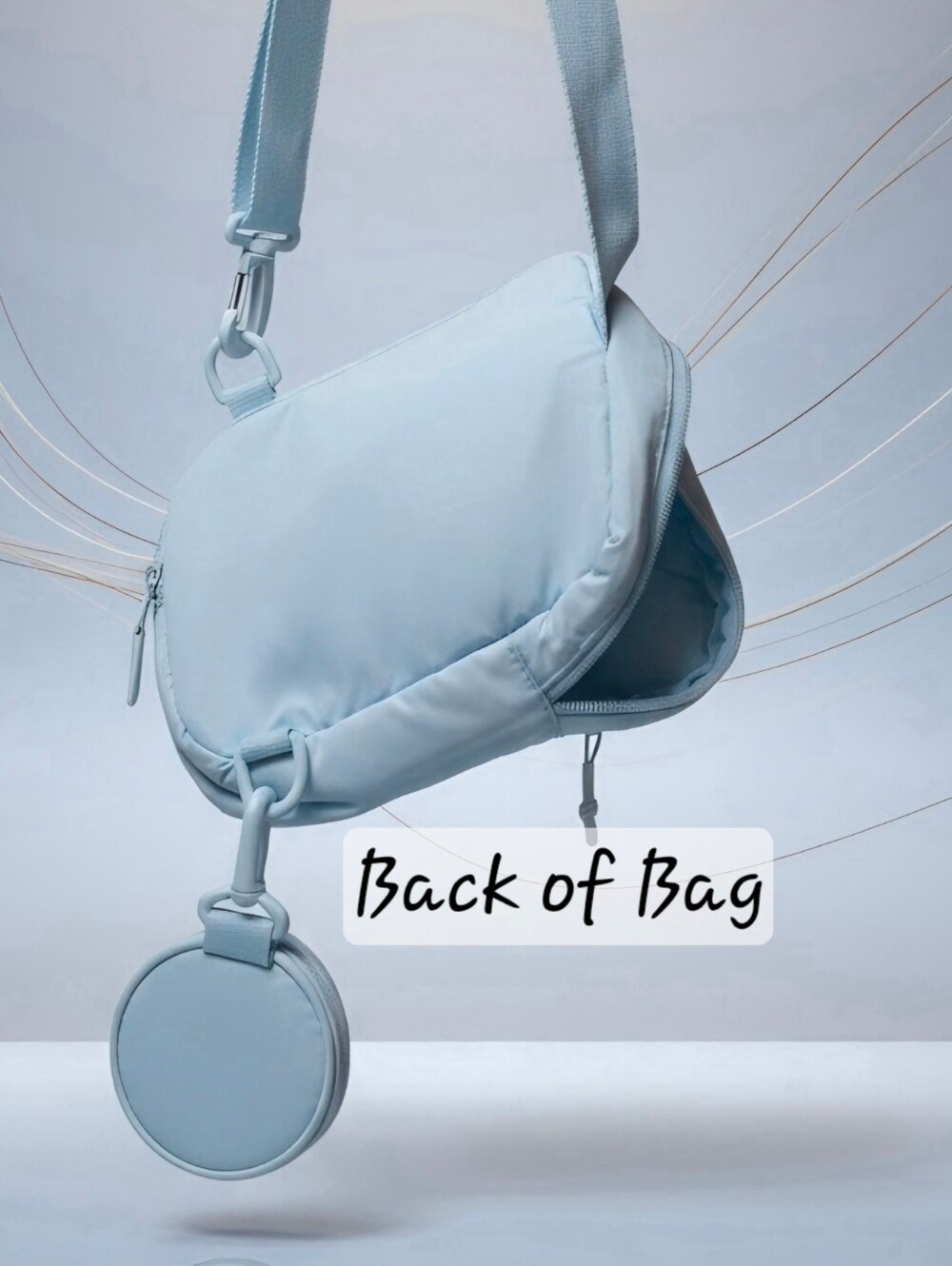 Reebok Light Blue Crossbody Bag with Removable Coin Pouch - Picture 5 of 7
